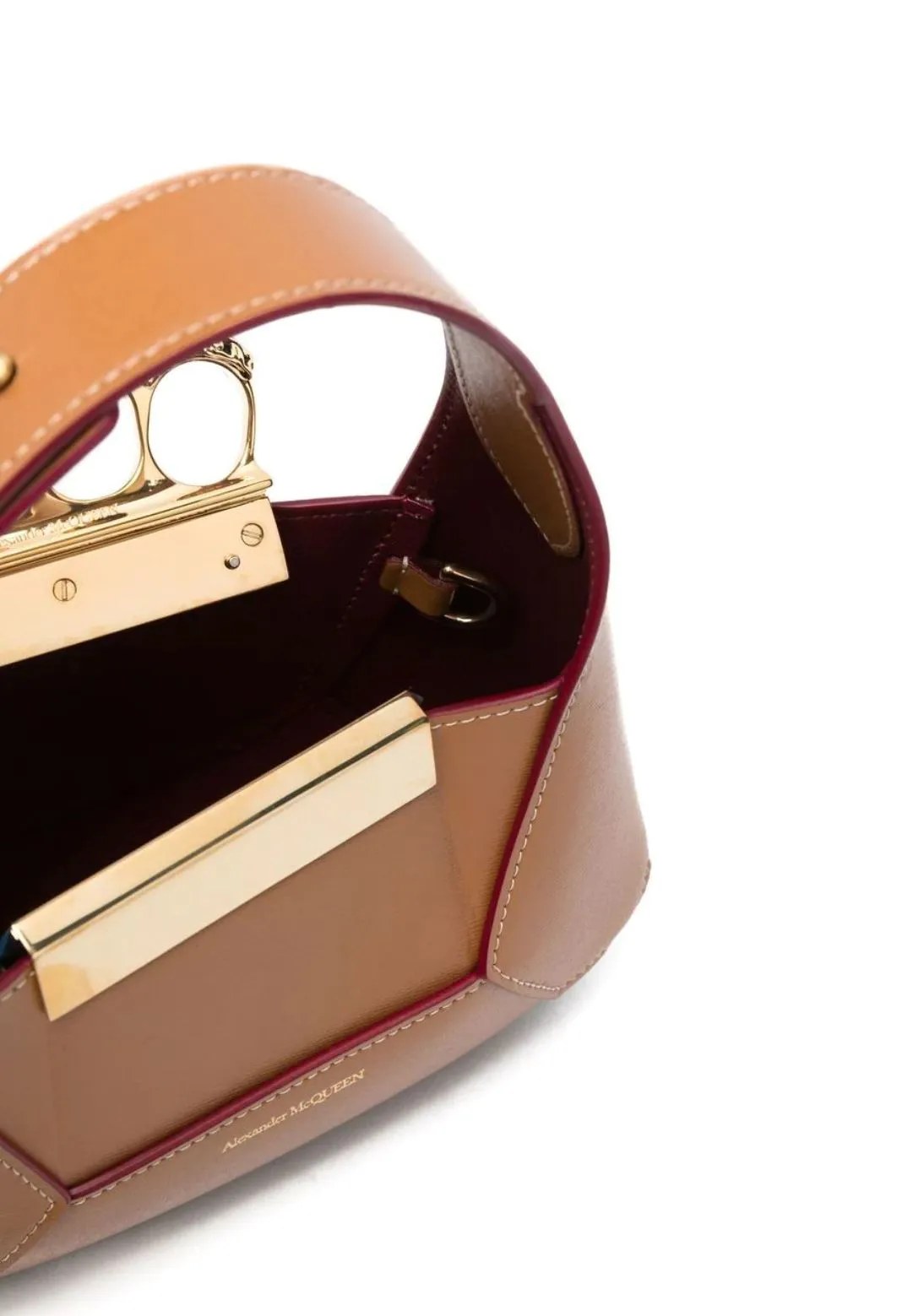 Jewelled Hobo Mini Bag, Tan/Gold