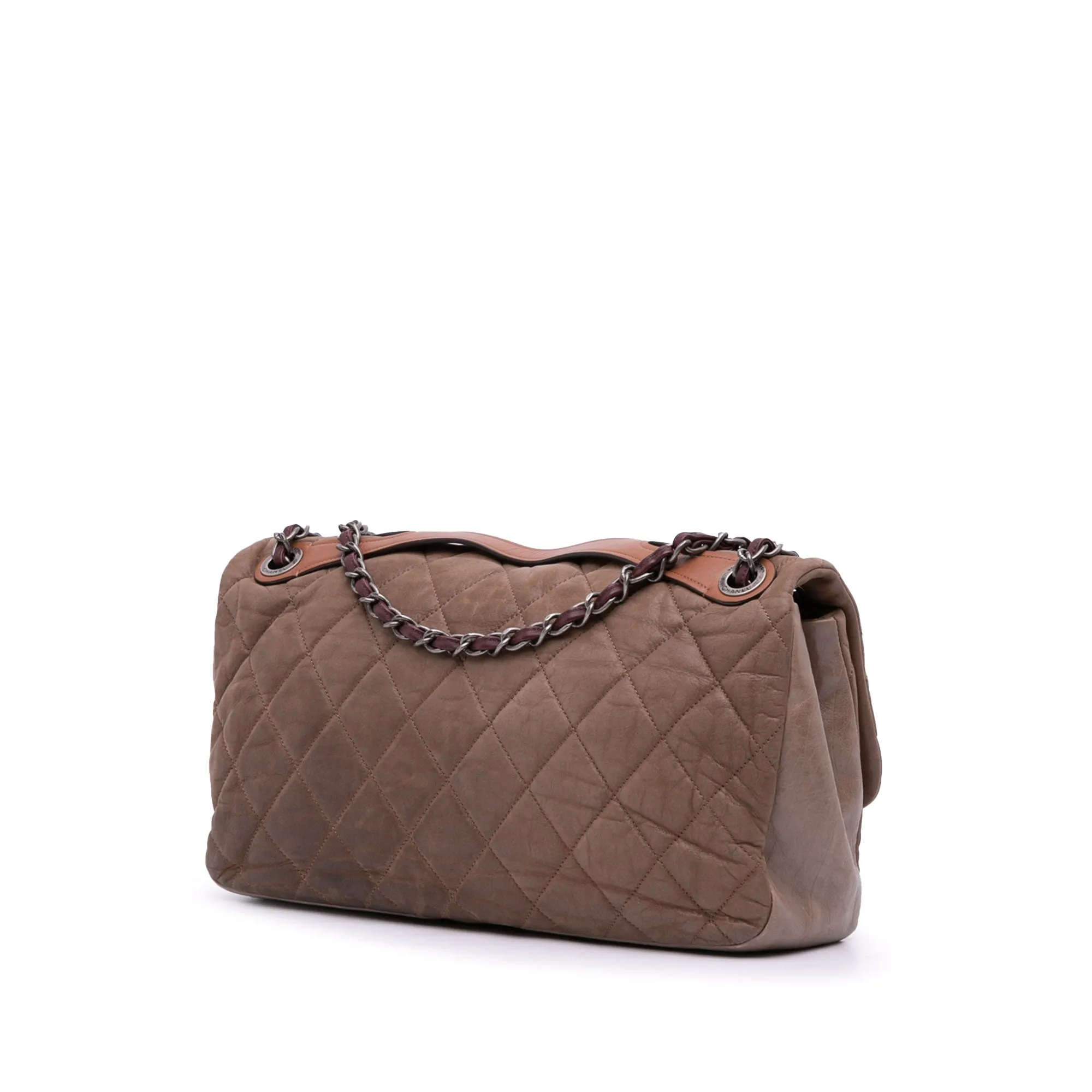 Jumbo Iridescent Calfskin In The Mix Flap