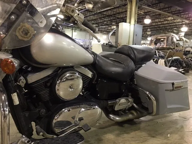 Kawasaki Nomad Vulcan 1500 6" Extended Stretched BOLT ON Trendsetter Bags   Rear Fender Dual Cut Out
