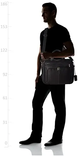 Kenneth Cole Reaction Manhattan Colombian Leather Laptop Briefcase