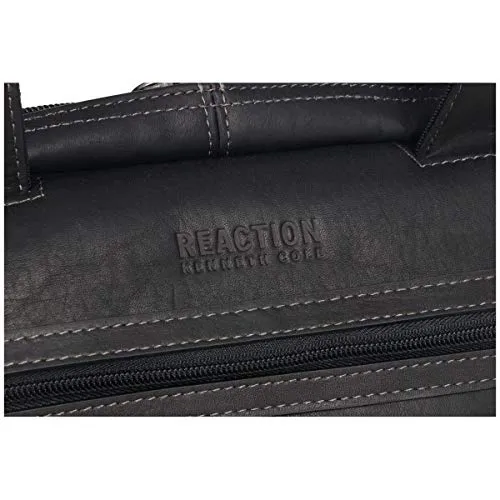 Kenneth Cole Reaction Manhattan Colombian Leather Laptop Briefcase