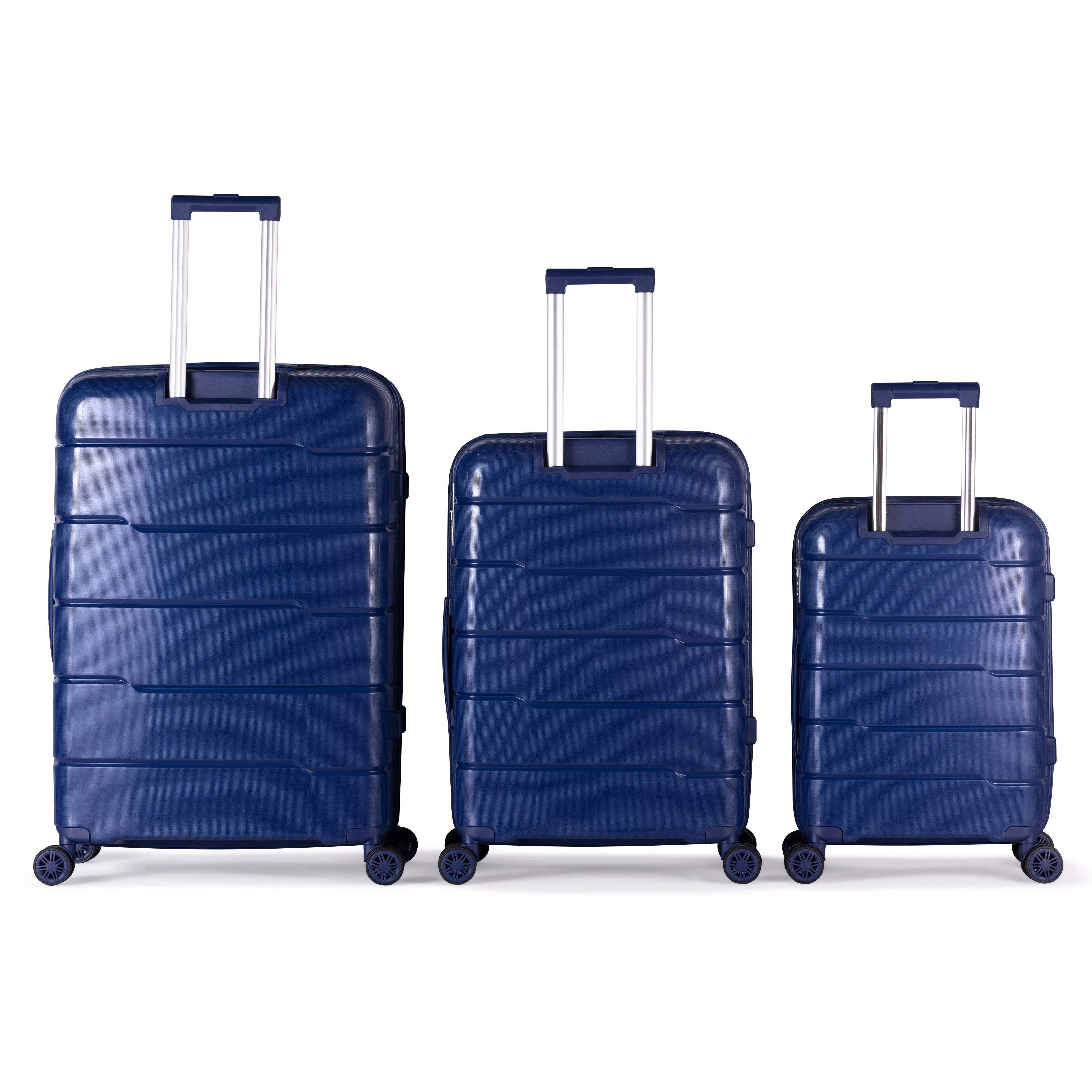 KILIMANJARO - Complete Luggage Set 3 Piece -UNBREAKABLE PP(Blue)