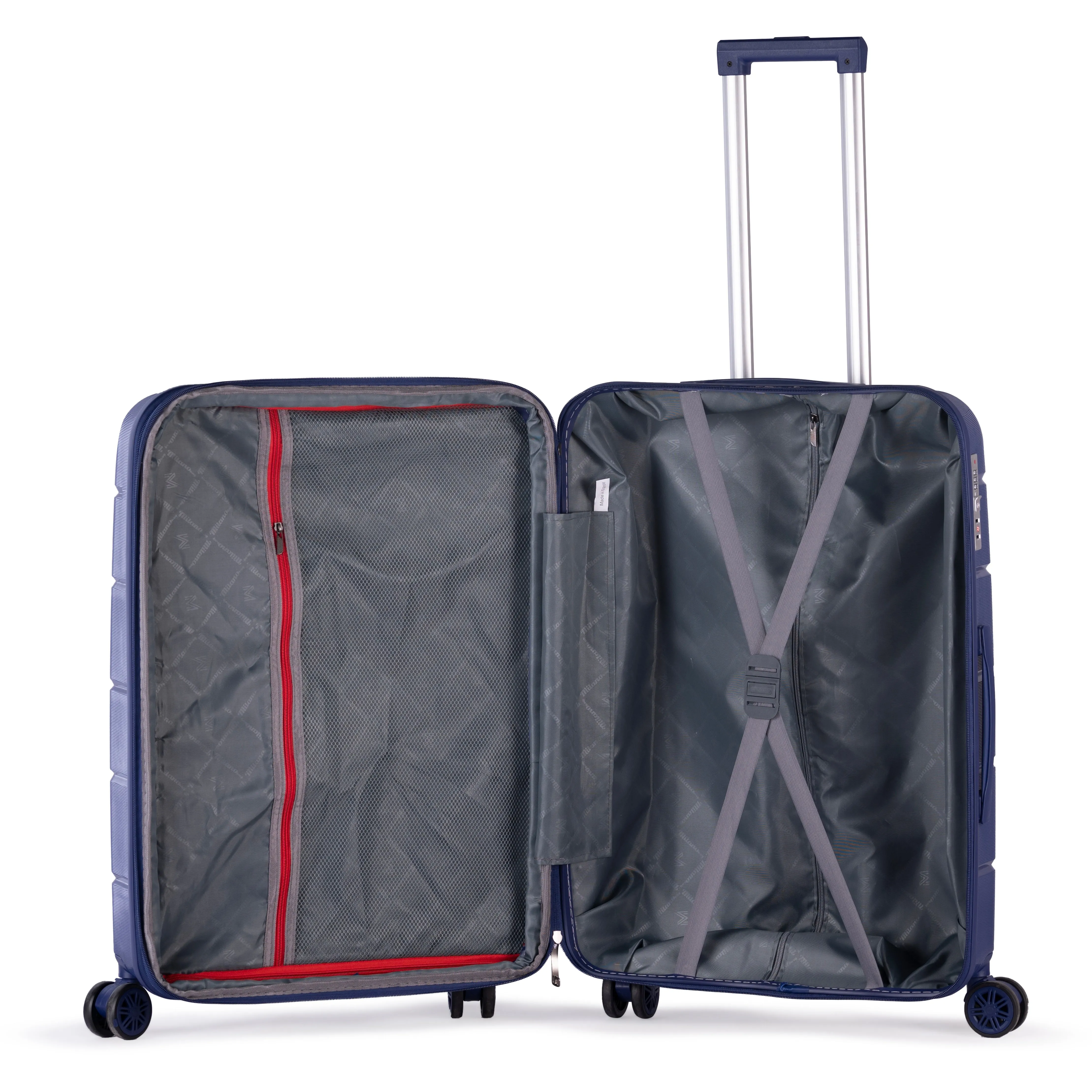 KILIMANJARO - Complete Luggage Set 3 Piece -UNBREAKABLE PP(Blue)
