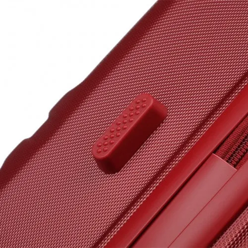 Kono 12 Inch Lightweight Hard Shell Abs Vanity Case - Burgundy