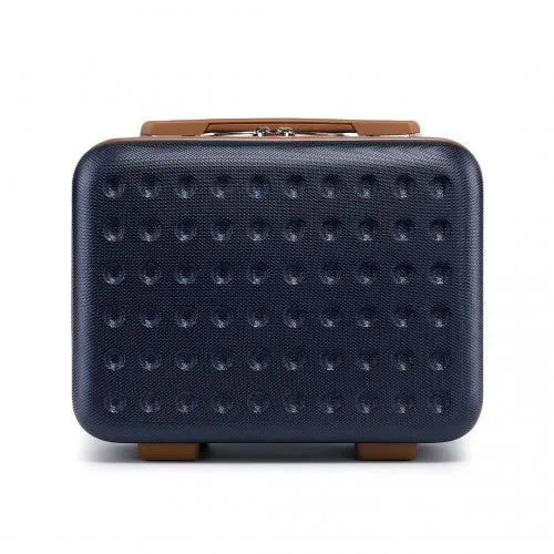 Kono 13 Inch Special Hard Shell Abs Vanity Case - Navy