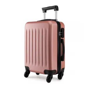 Kono 24 Inch Abs Hard Shell Luggage 4 Wheel Spinner Suitcase - Nude