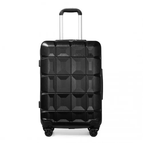 Kono 28 Inch Lightweight Hard Shell Abs Suitcase With TSA Lock - Black
