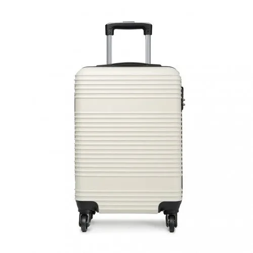 Kono Abs Hard Shell Carry On Suitcase - White