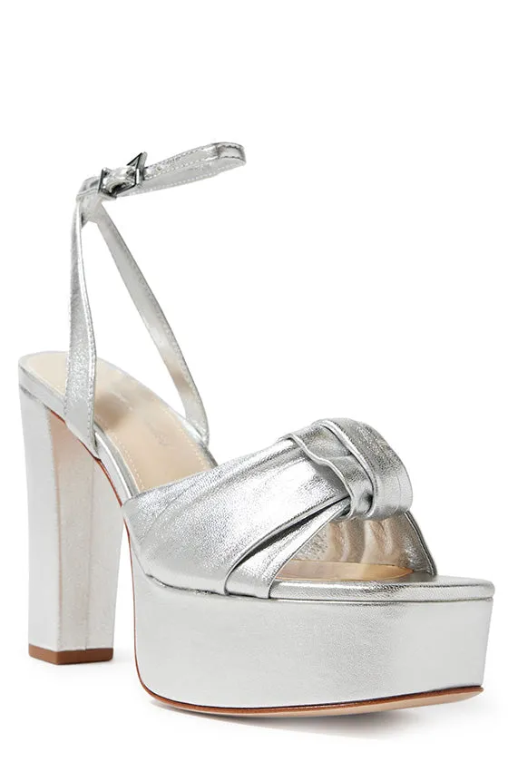 Kris Metallic Leather Platform