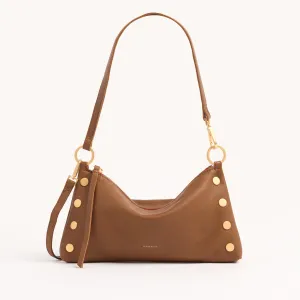 Kyle | Mahogany Pebble/Brushed Gold Red Zip