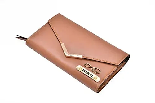 Ladies 4 Pc Combo (Lady Wallet 1.0, Passport, Eyewear, Keychain) (Tan)