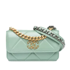 Lambskin 19 Clutch with Chain