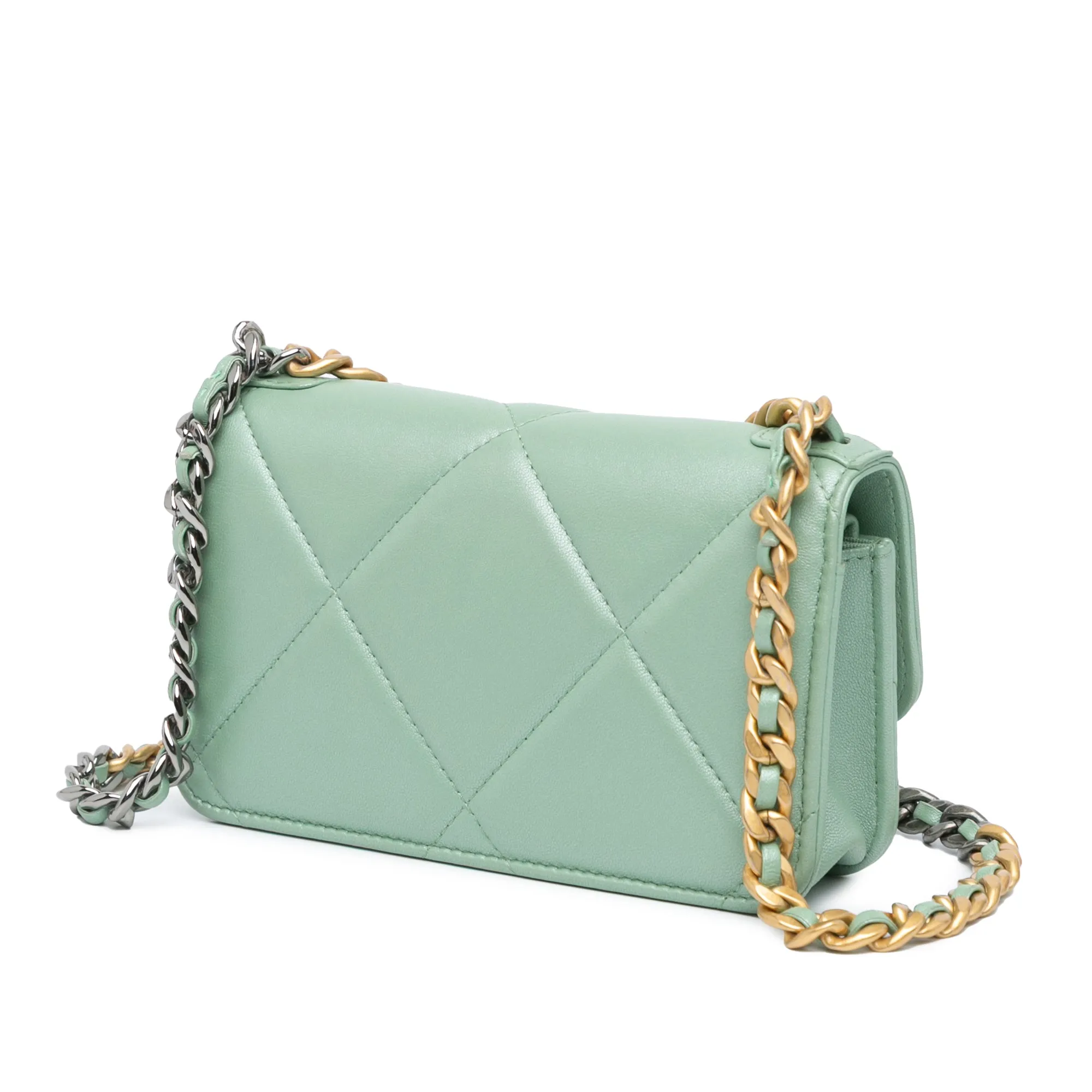 Lambskin 19 Clutch with Chain