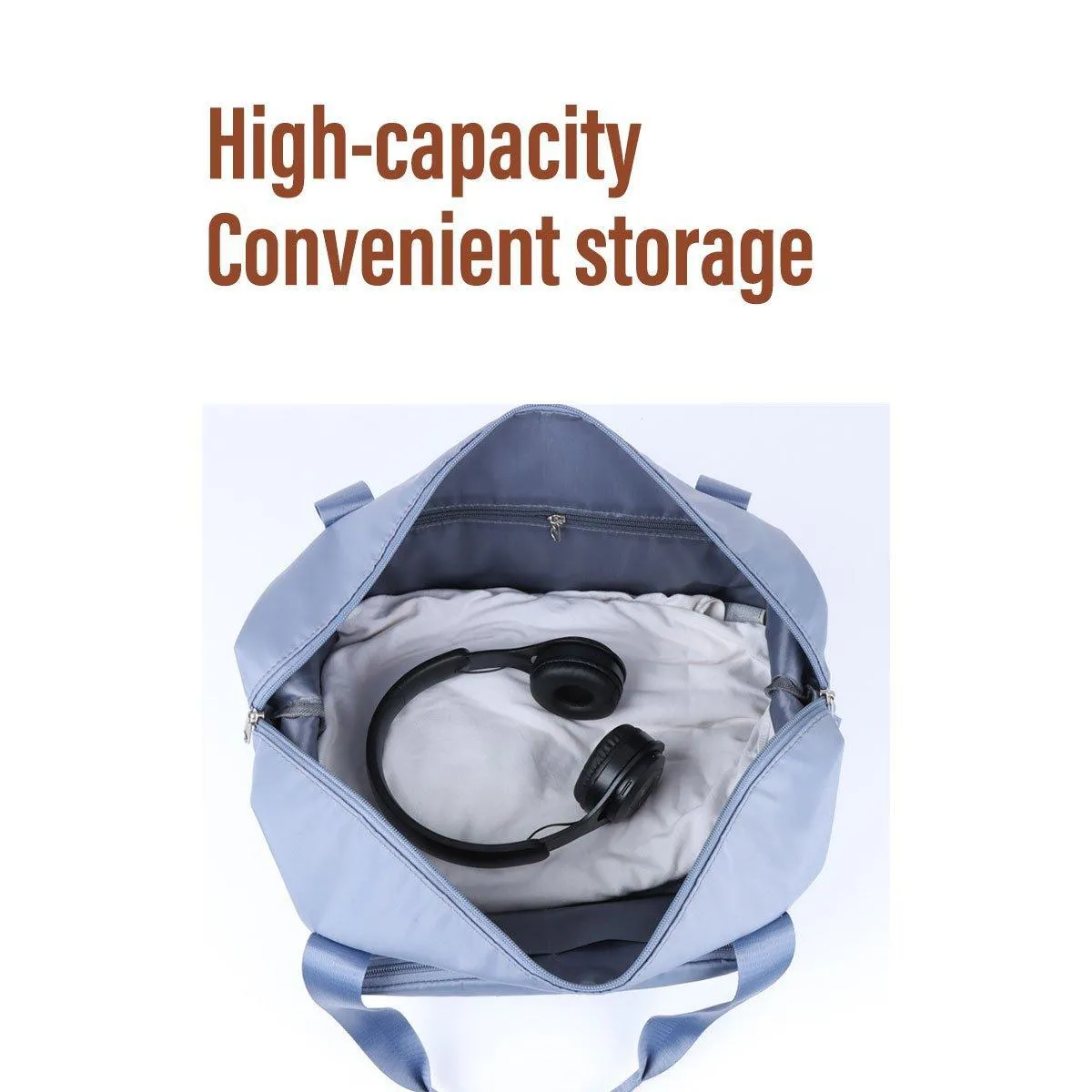 Large Capacity Travel Bag Foldable Luggage Tote Lightweight Storage Duffel Bag