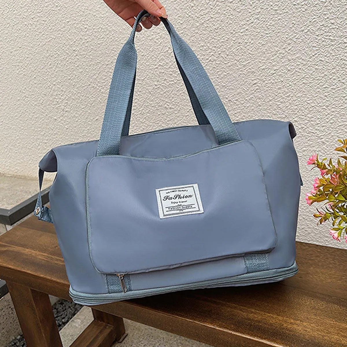 Large Capacity Travel Bag Foldable Luggage Tote Lightweight Storage Duffel Bag