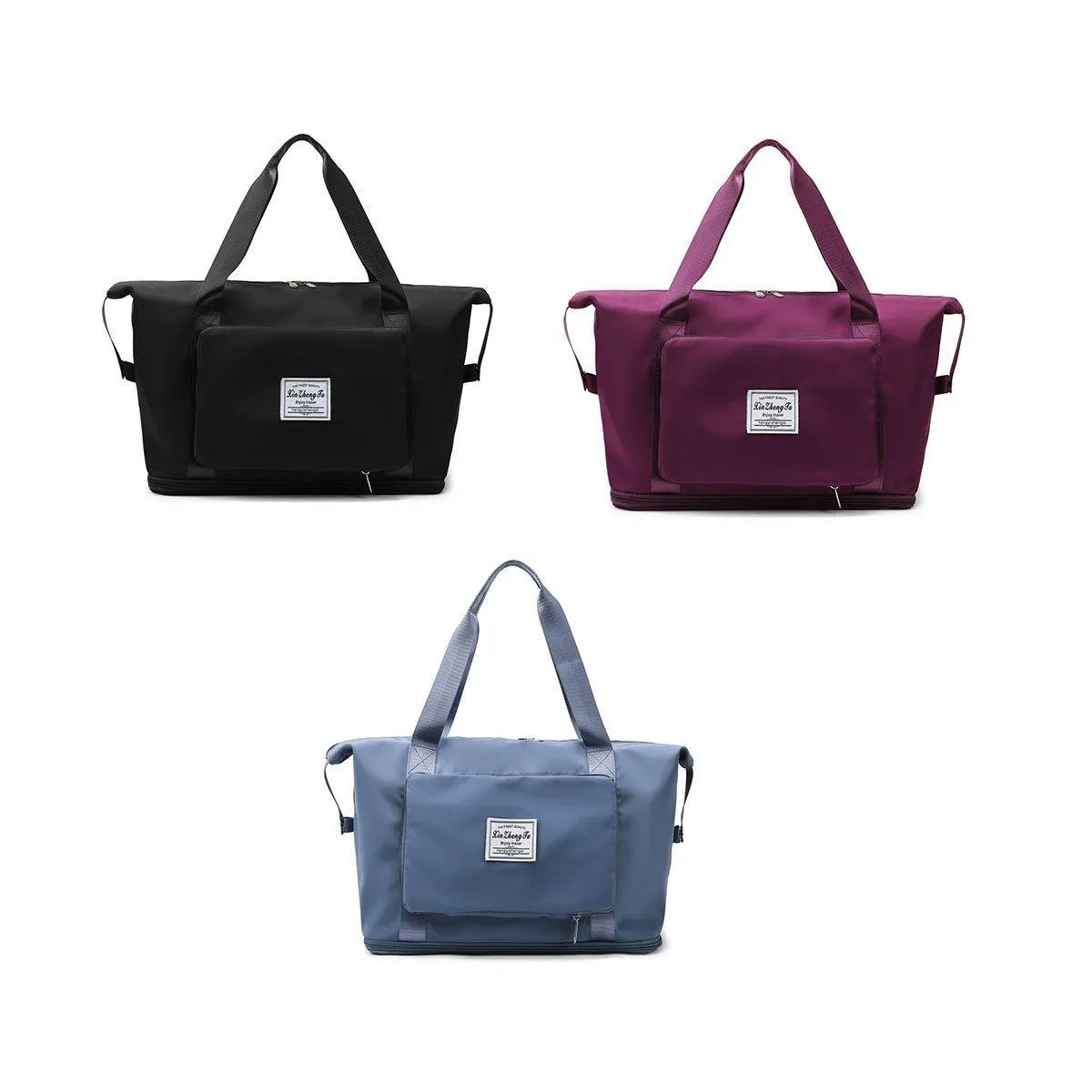 Large Capacity Travel Bag Foldable Luggage Tote Lightweight Storage Duffel Bag