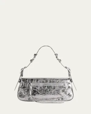 Le Cagole Small Sling Metallic Shoulder Bag