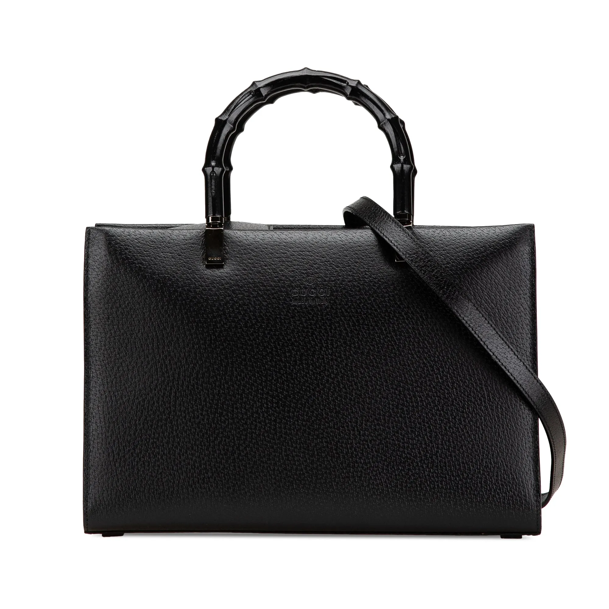Leather Cinghiale Bamboo Tote