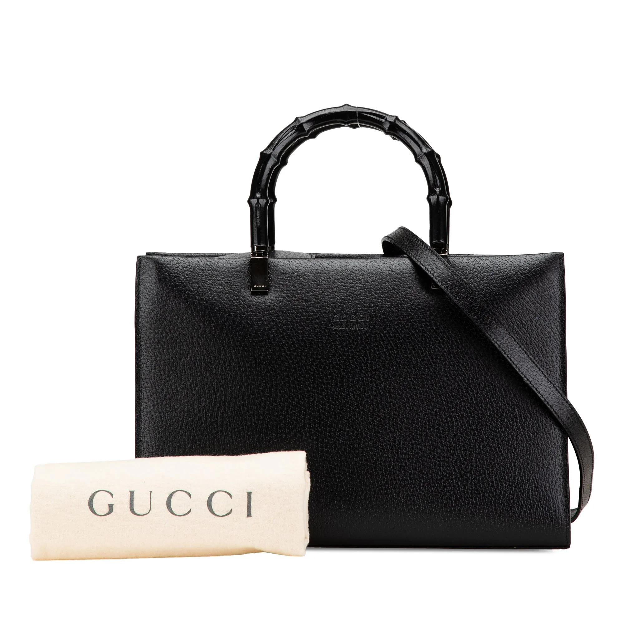 Leather Cinghiale Bamboo Tote