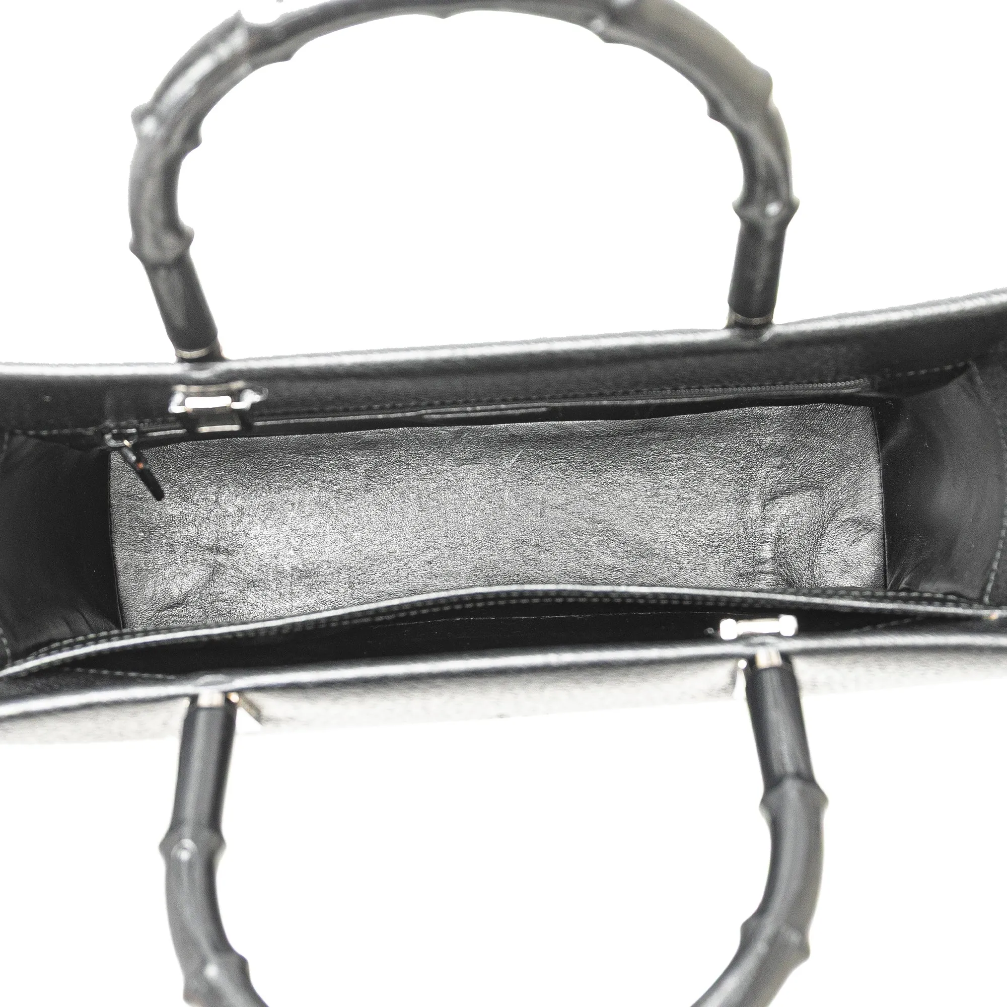 Leather Cinghiale Bamboo Tote