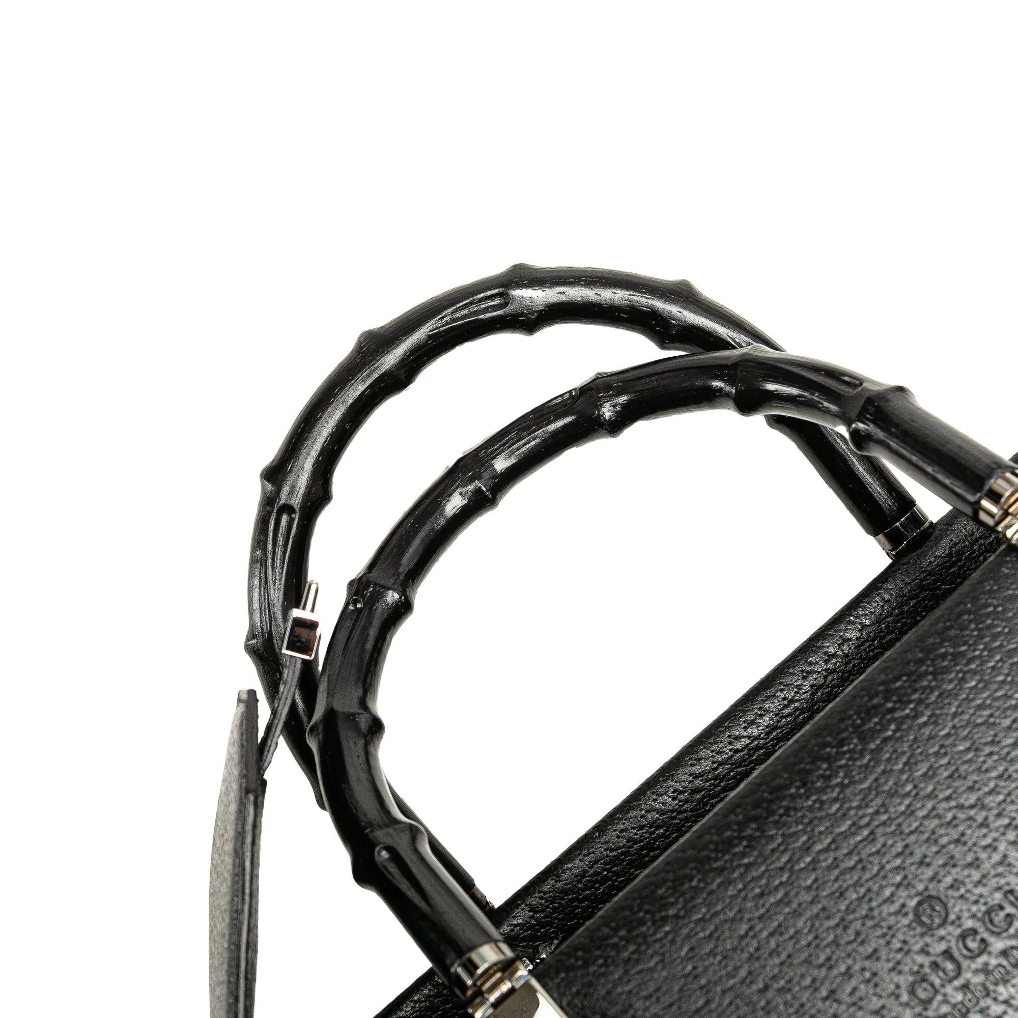 Leather Cinghiale Bamboo Tote