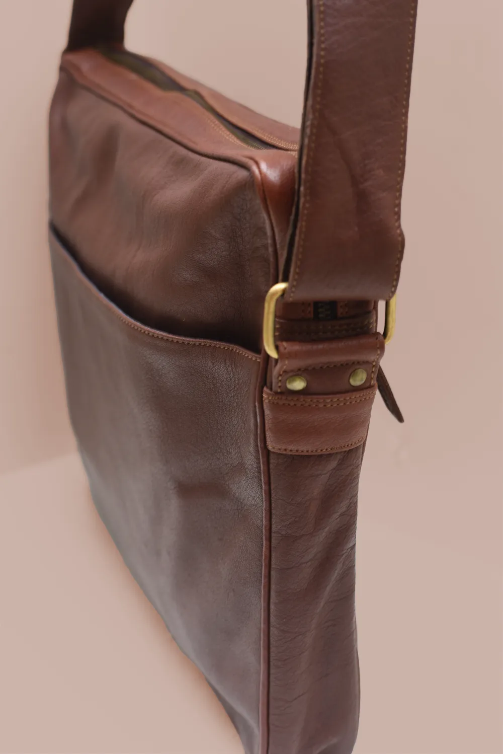 Leather Laptop Satchel - 15"