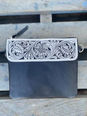 Leather Tooled Clutch (TLB15)