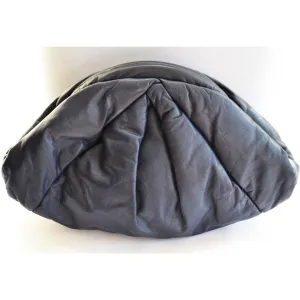 Leather Triangle Pouch Clutch Purse