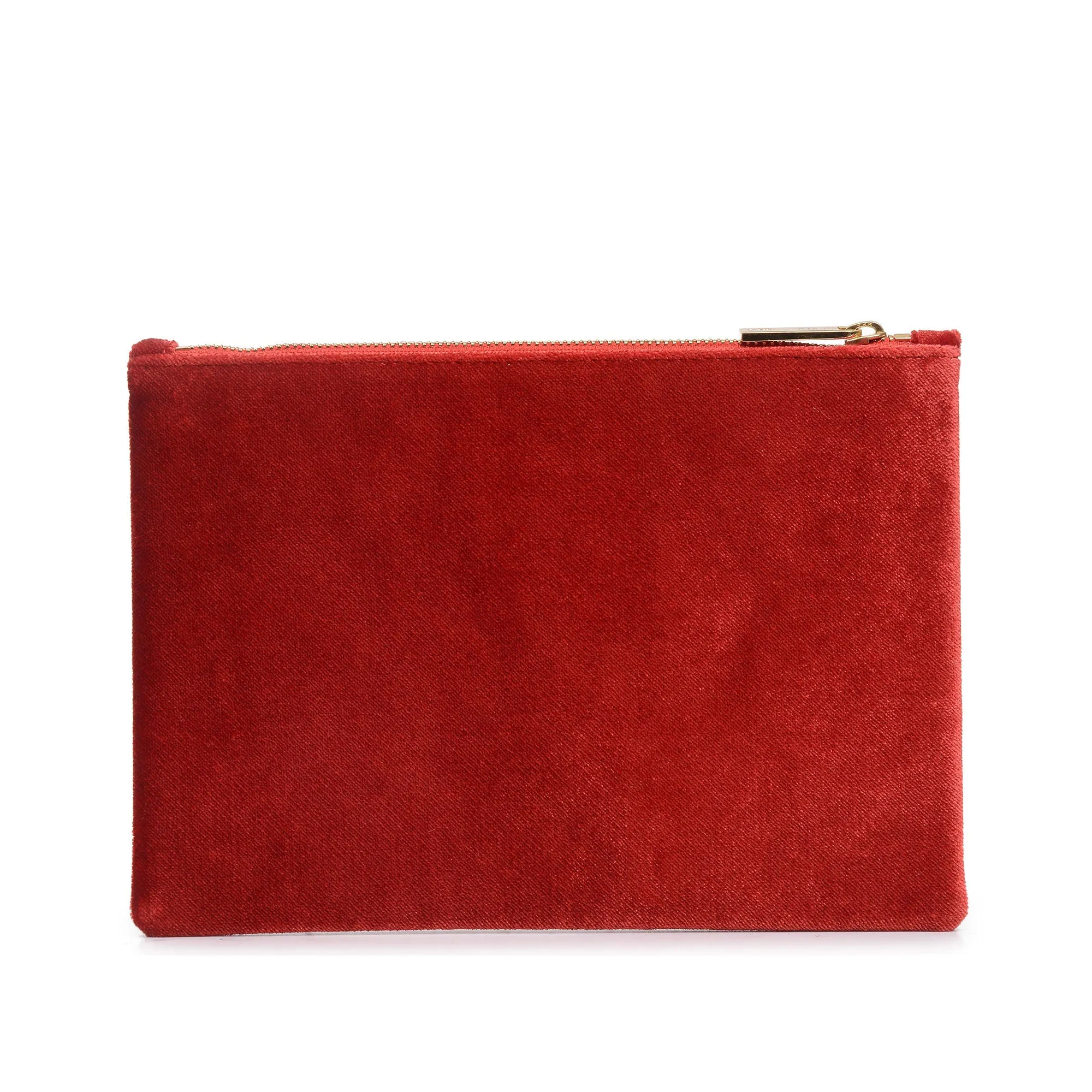 LEOPARD EMBROIDERED CLUTCH BAG