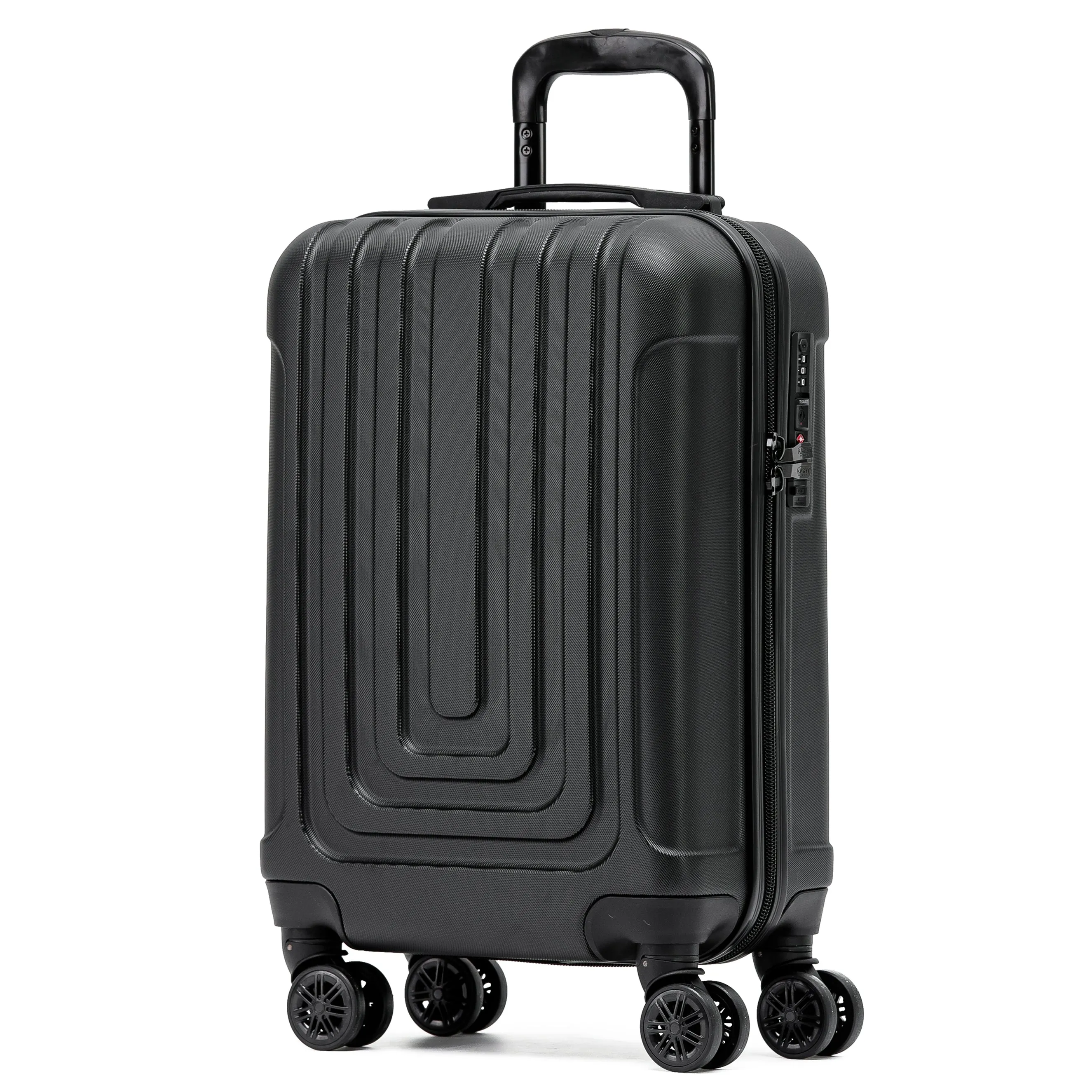 Lightweight Carry On Suitcase TSA Lock USB Port 8 Wheels For Over 100 Airlines