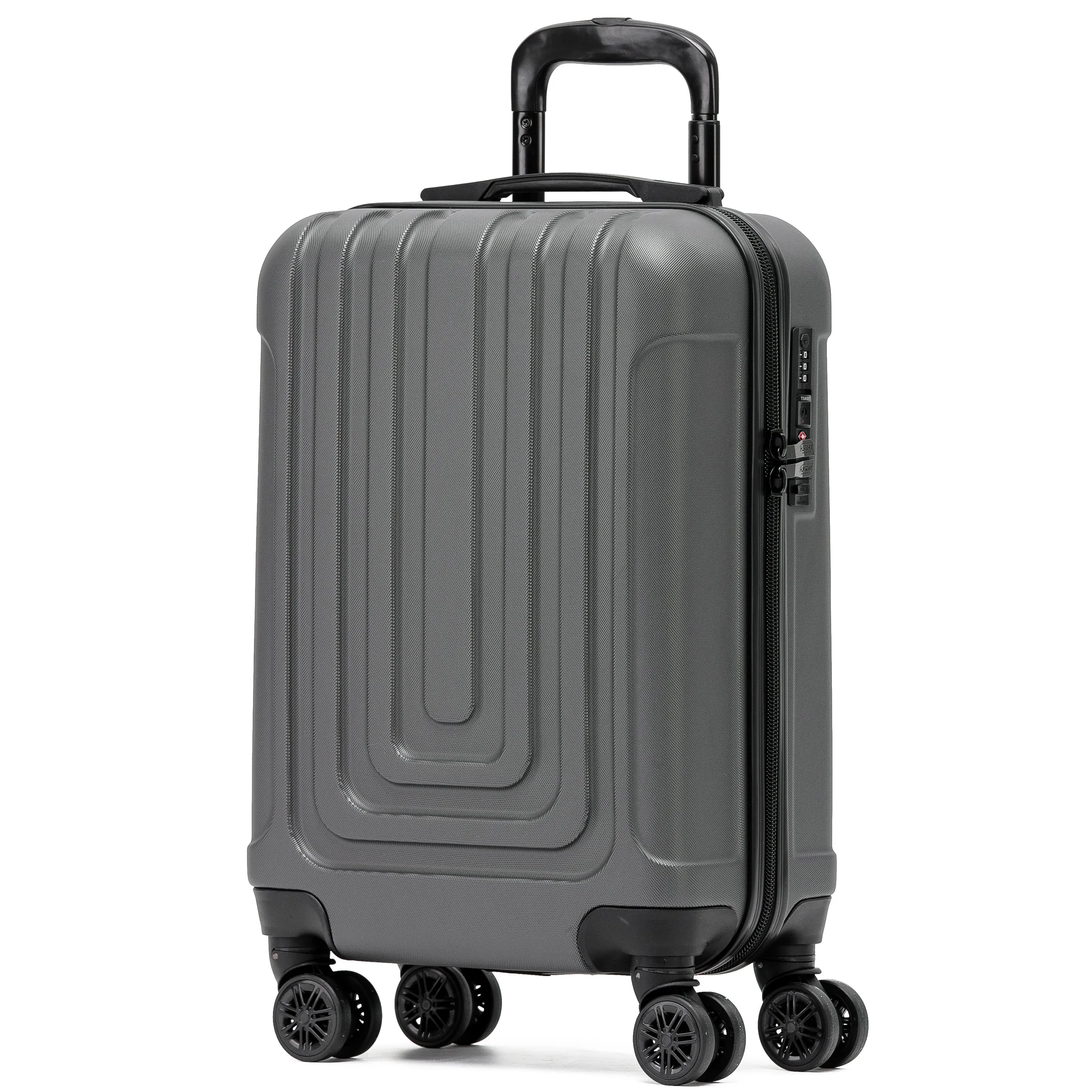 Lightweight Carry On Suitcase TSA Lock USB Port 8 Wheels For Over 100 Airlines