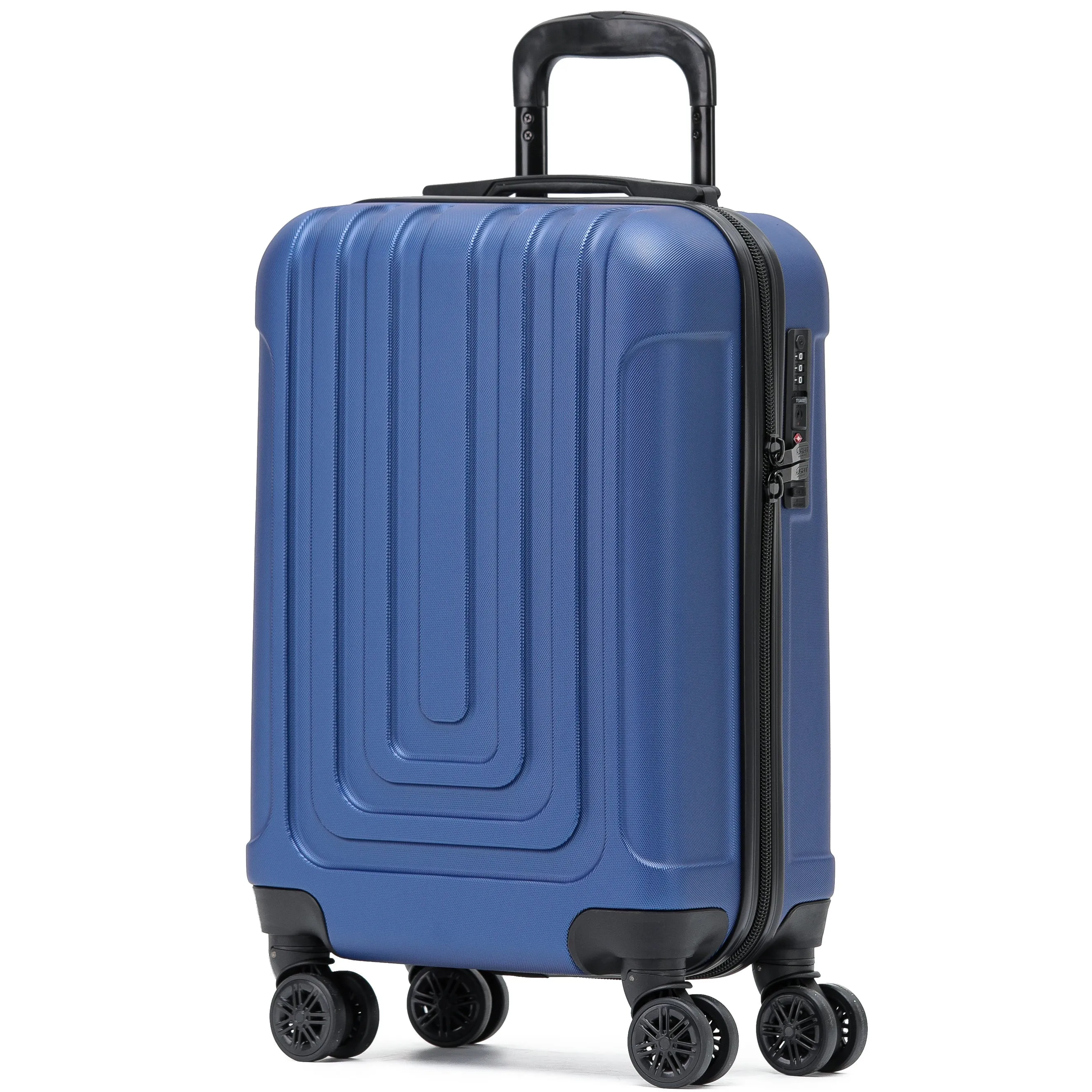 Lightweight Carry On Suitcase TSA Lock USB Port 8 Wheels For Over 100 Airlines