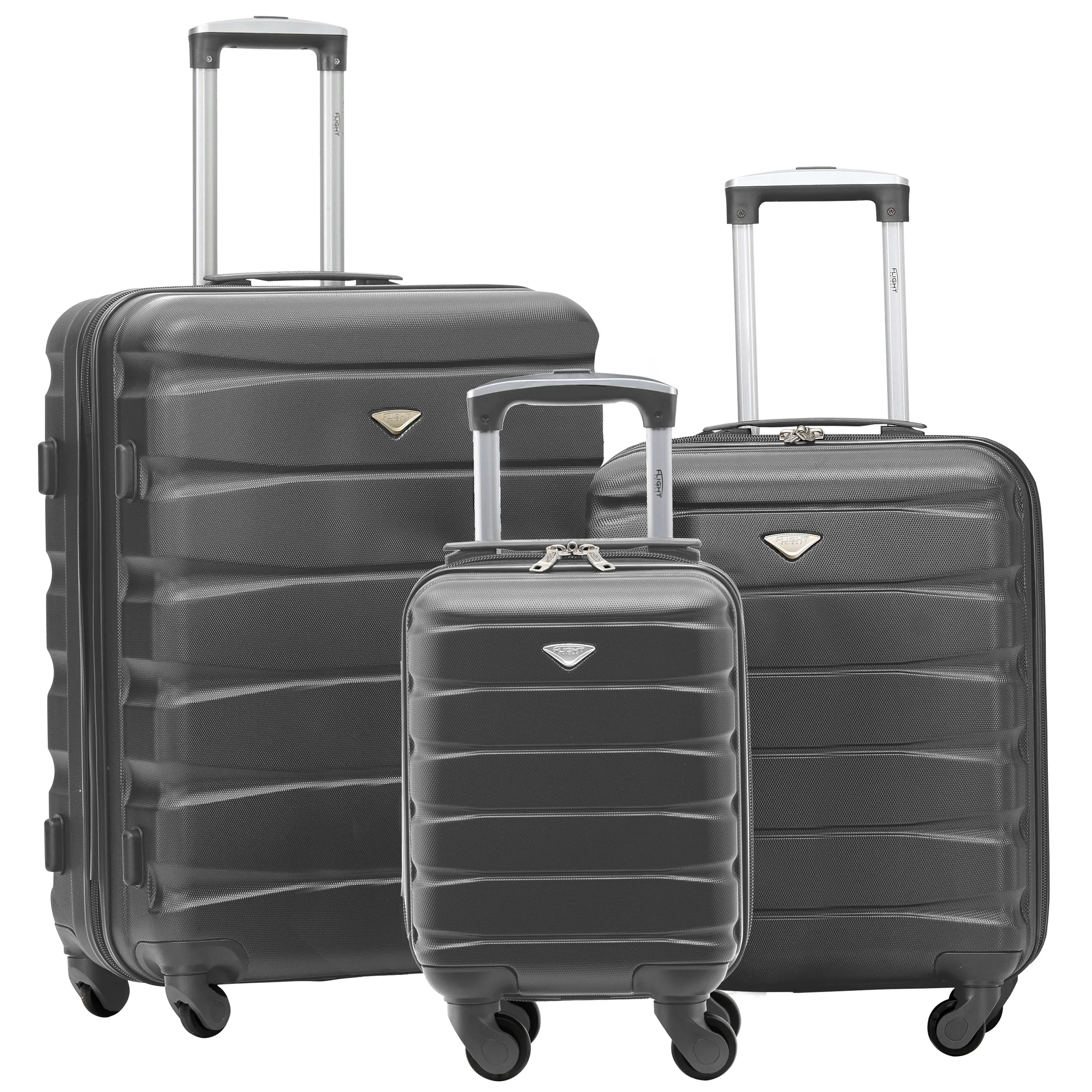 Lightweight Set of 2 Cabin Cases   Check In Bag Hard Case Luggage Ryanair