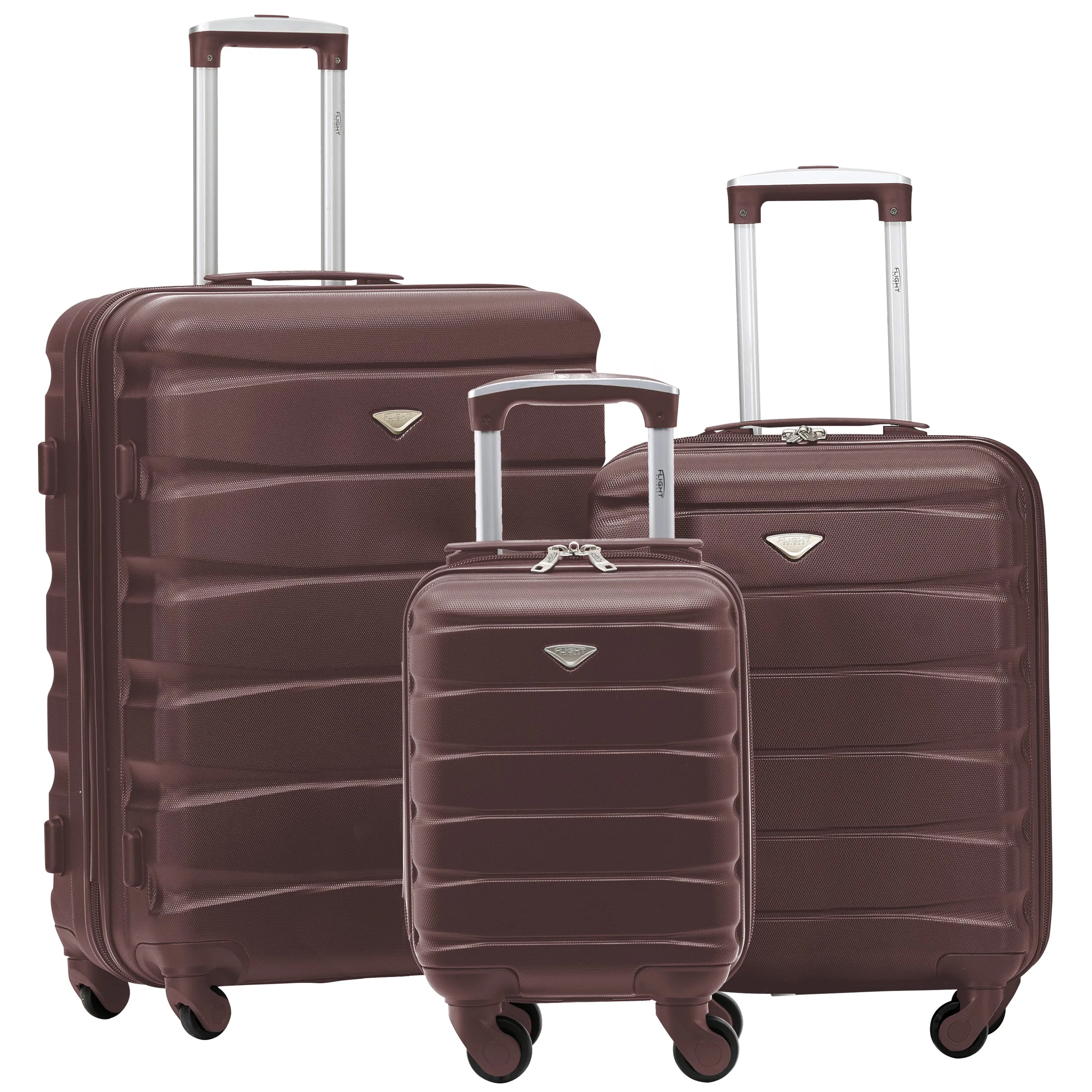 Lightweight Set of 2 Cabin Cases   Check In Bag Hard Case Luggage Ryanair