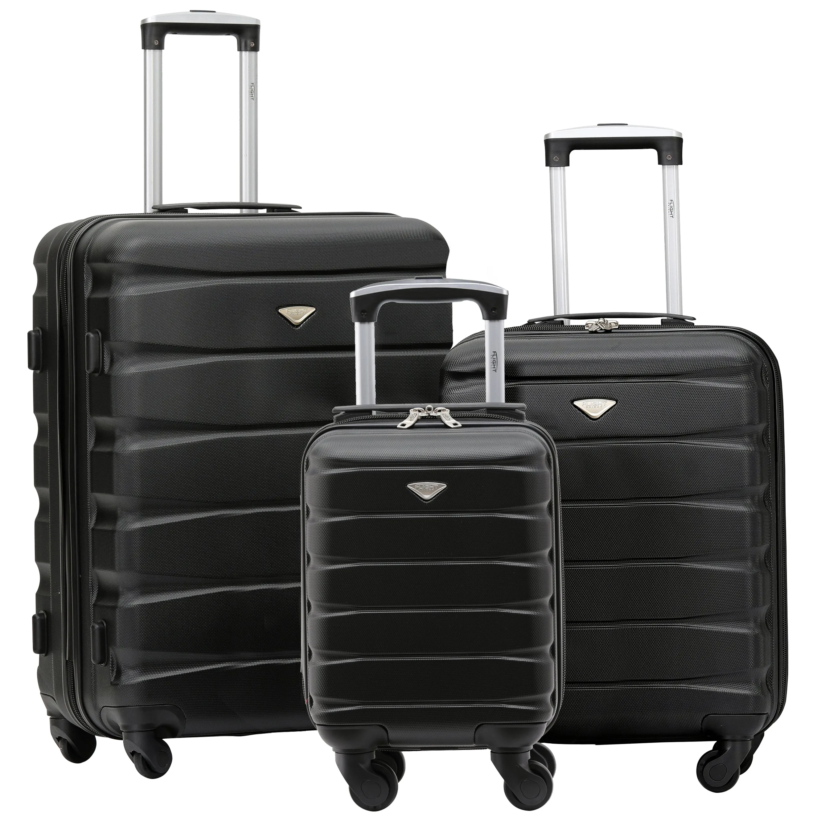Lightweight Set of 2 Cabin Cases   Check In Bag Hard Case Luggage Ryanair