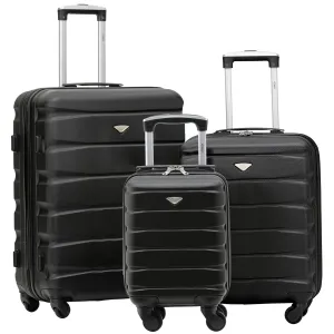 Lightweight Set of 2 Cabin Cases   Check In Bag Hard Case Luggage Ryanair