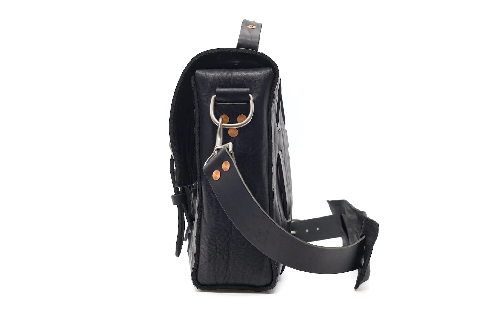Limited Edition No. 4313 - Minimalist Standard Leather Satchel in Commonwealth Black - 5 MADE, SOLD OUT