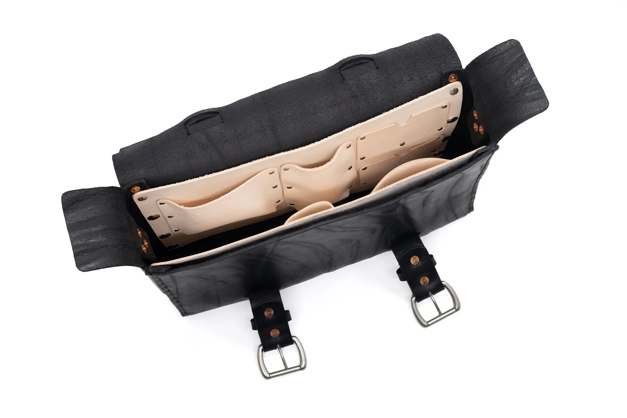 Limited Edition No. 4313 - Minimalist Standard Leather Satchel in Commonwealth Black - 5 MADE, SOLD OUT
