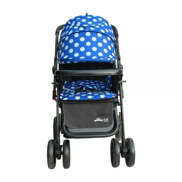 Little Bambino Polka Dot Stroller Blue BW817BL