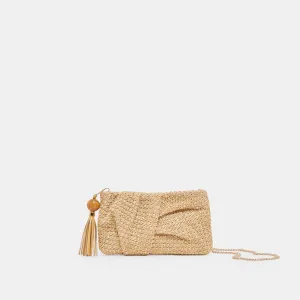 LORENA CLUTCH NATURAL RAFFIA