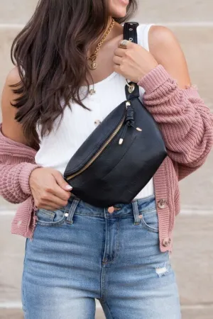 Lorna Convertible Sling Bag- Black