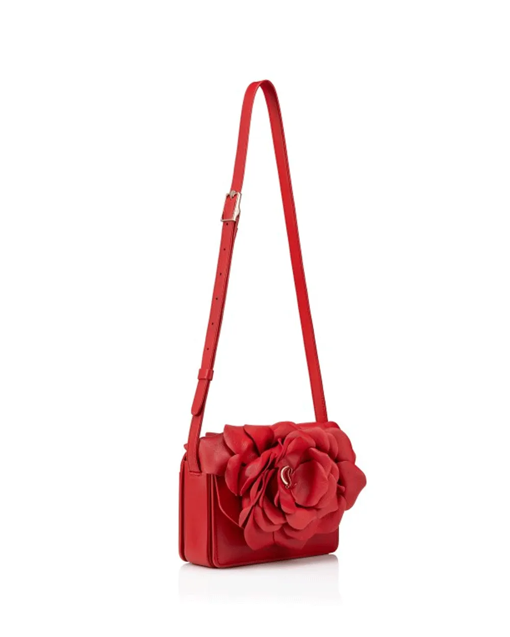 Loubi54 3D Rose Crossbody in Red