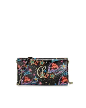 Loubi54 Patent Leather Starlight Print Wallet on Chain