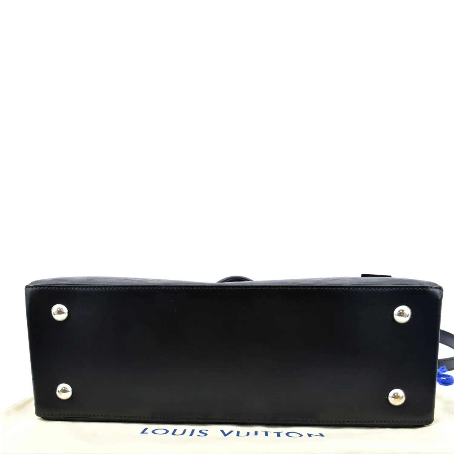 LOUIS VUITTON Kleber Epi Leather Shoulder Bag Black