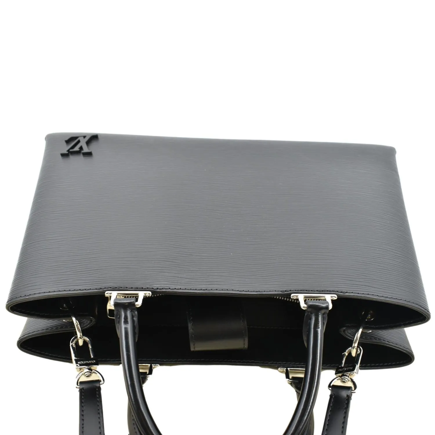 LOUIS VUITTON Kleber Epi Leather Shoulder Bag Black