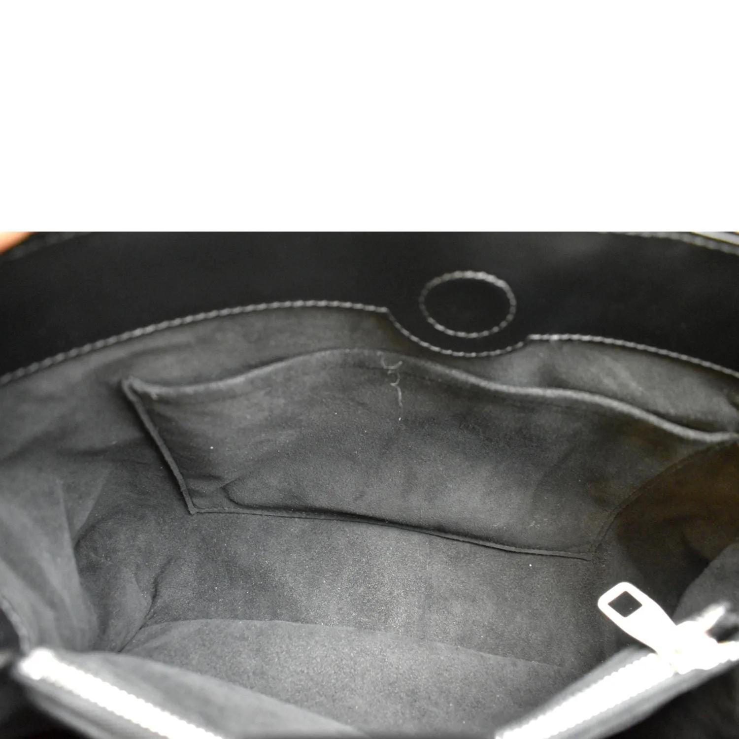 LOUIS VUITTON Kleber Epi Leather Shoulder Bag Black