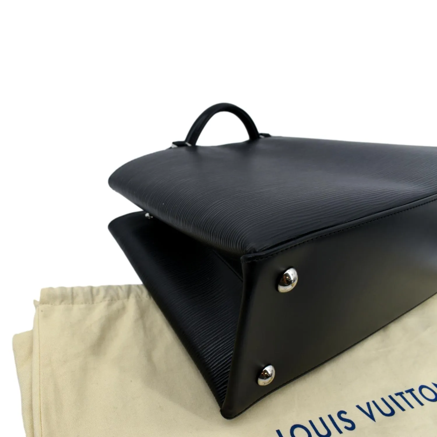 LOUIS VUITTON Kleber Epi Leather Shoulder Bag Black