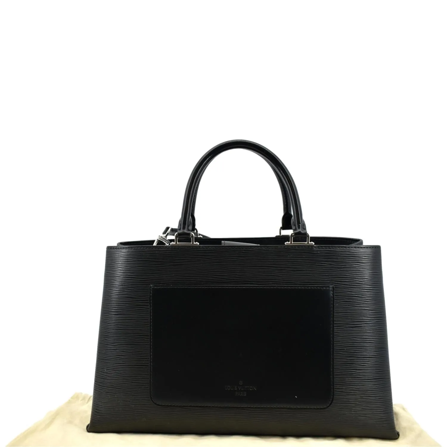 LOUIS VUITTON Kleber Epi Leather Shoulder Bag Black