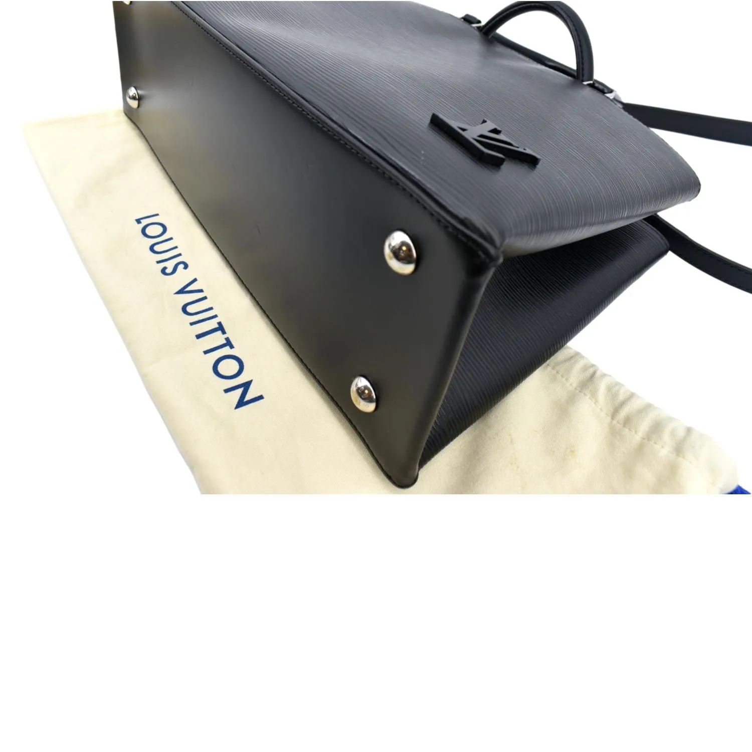 LOUIS VUITTON Kleber Epi Leather Shoulder Bag Black