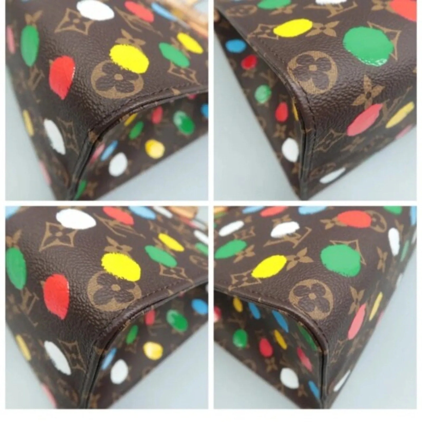 Louis Vuitton Onthego Multicolor Yayoi Kusama Monogram Canvas Satchel